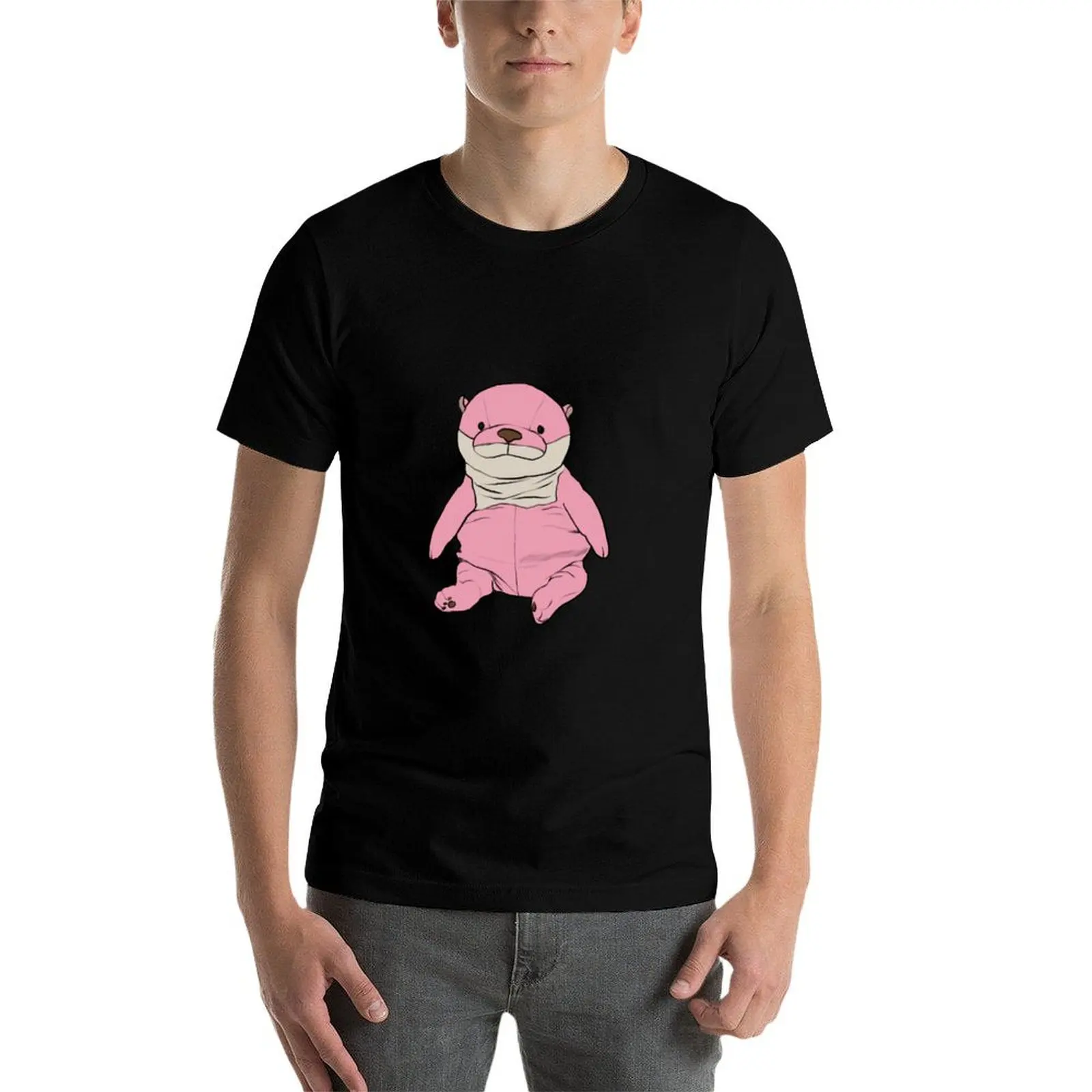 

pink shinada global otter T-Shirt t shirts for man graphic funny t shirts for man pack cotton t shirt man luxury T-Shirt