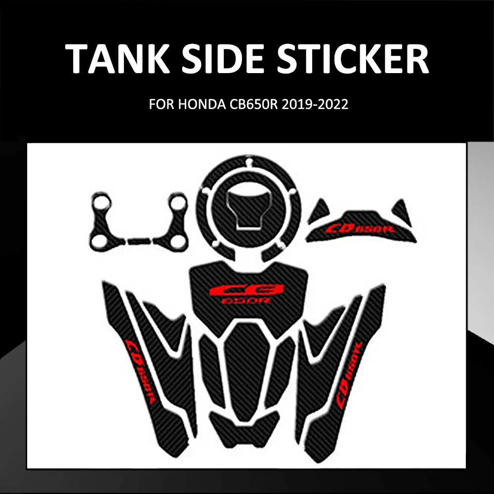 Motorcycle Anti Slip Fuel Oil Tank Cap Pad Side Knee Grip Decal Protector Sticker Pads For Honda CB650R CB 650R 650 R 2019-2022