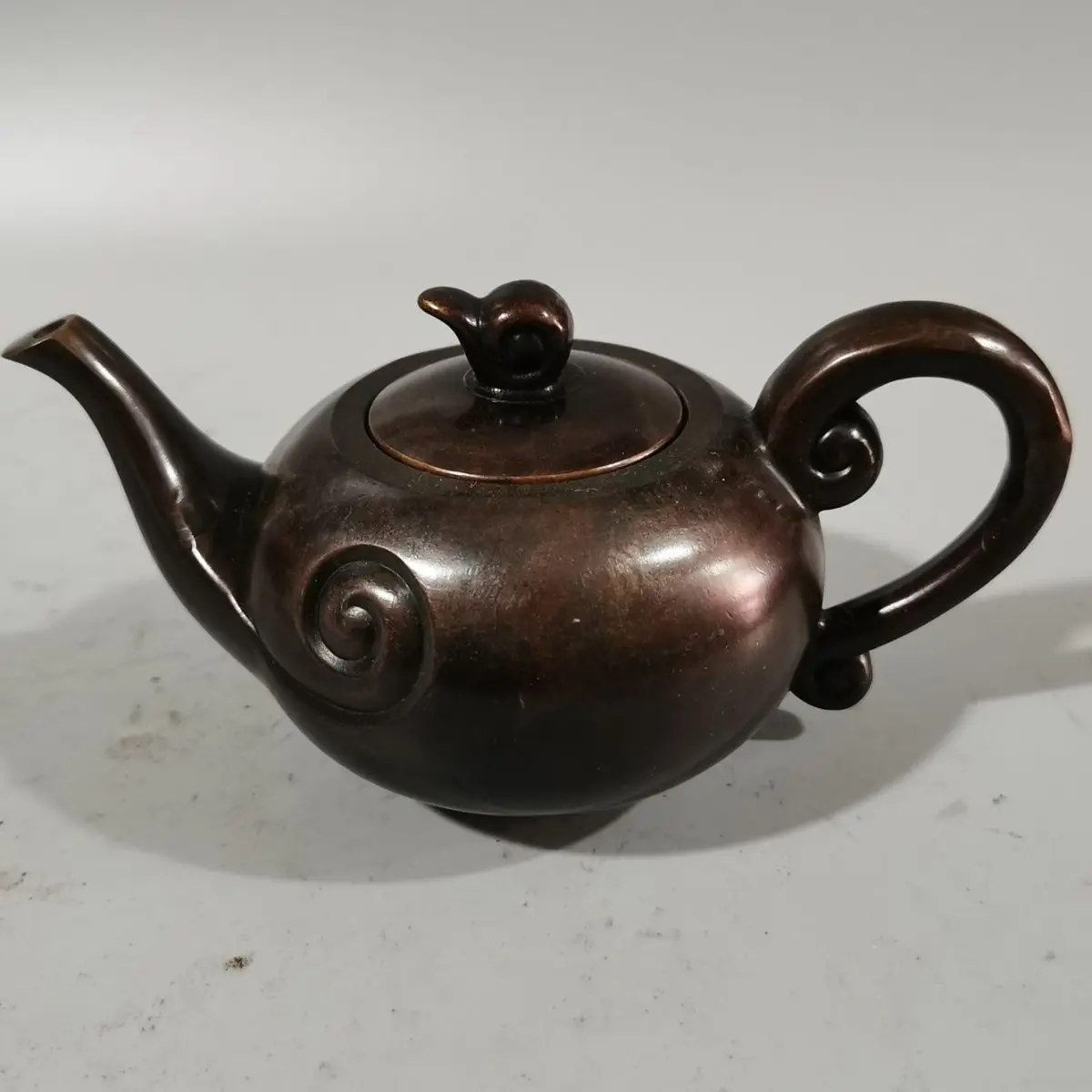 Retro Snail Auspicious Clouds Teapot Ornament Decoration Tea Pet Figurines Desk Decor Accessories