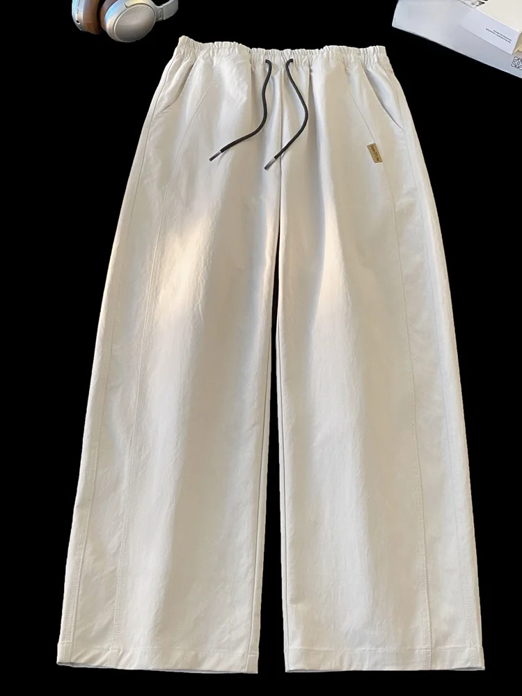 

Американские рабочие брюки свободного кроя с прямыми штанинами для мужчин, весна-осень, повседневные, для походов, длинные, с удобной эластичной талией