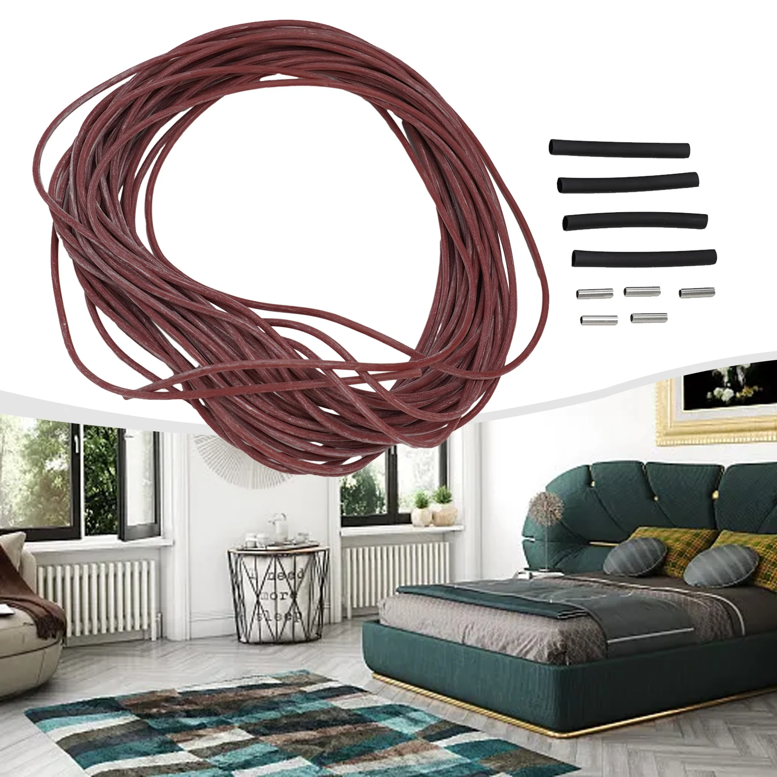 

Carbon Fiber Electric Heating Tape for Indoor Floor Heating 12K Conductor Resistance 15M or 30M Length Options