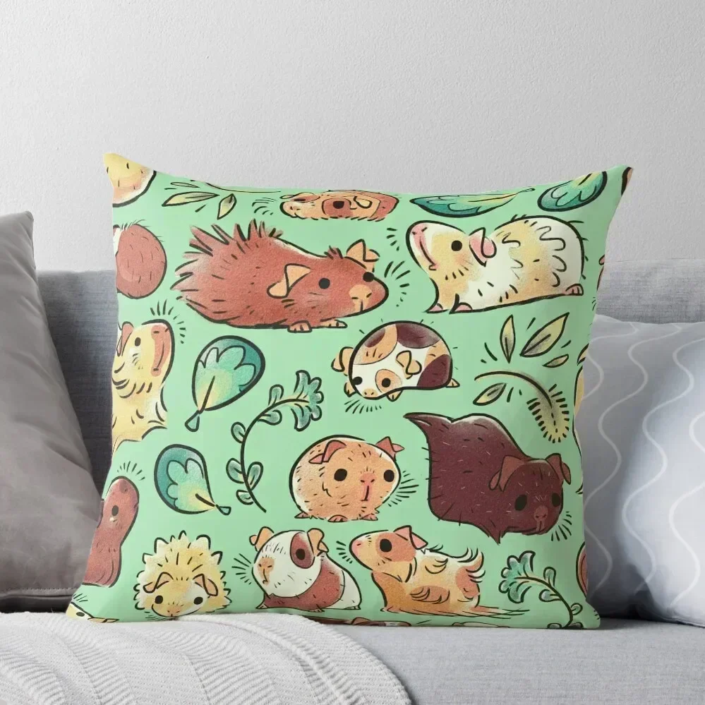 Guinea Pig Huddle Throw Pillow Sofa Decorative Covers Cushion Cover Set christmas pillow case christmas pillowcases pillow