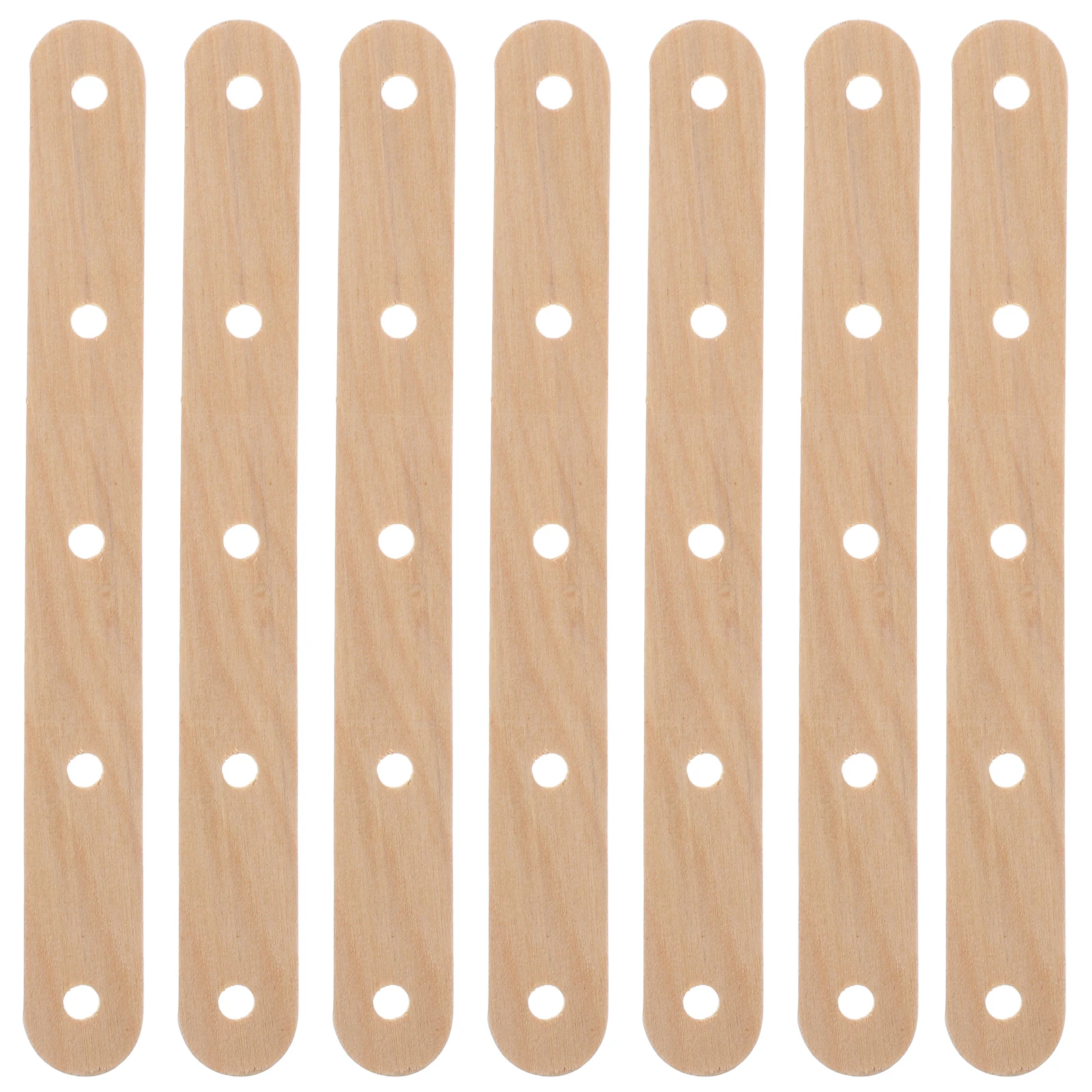 Soporte para mecha, palo de paletas, taza de cinco agujeros hecha a mano, madera duradera, reutilizable, diseño ajustable, mecha centrada estable, bricolaje, 50 Uds.
