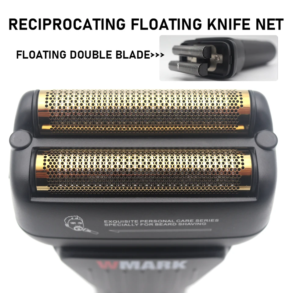 WMARK NG-7982 Men's Electric Shaver 9000RPM Double Foil LED