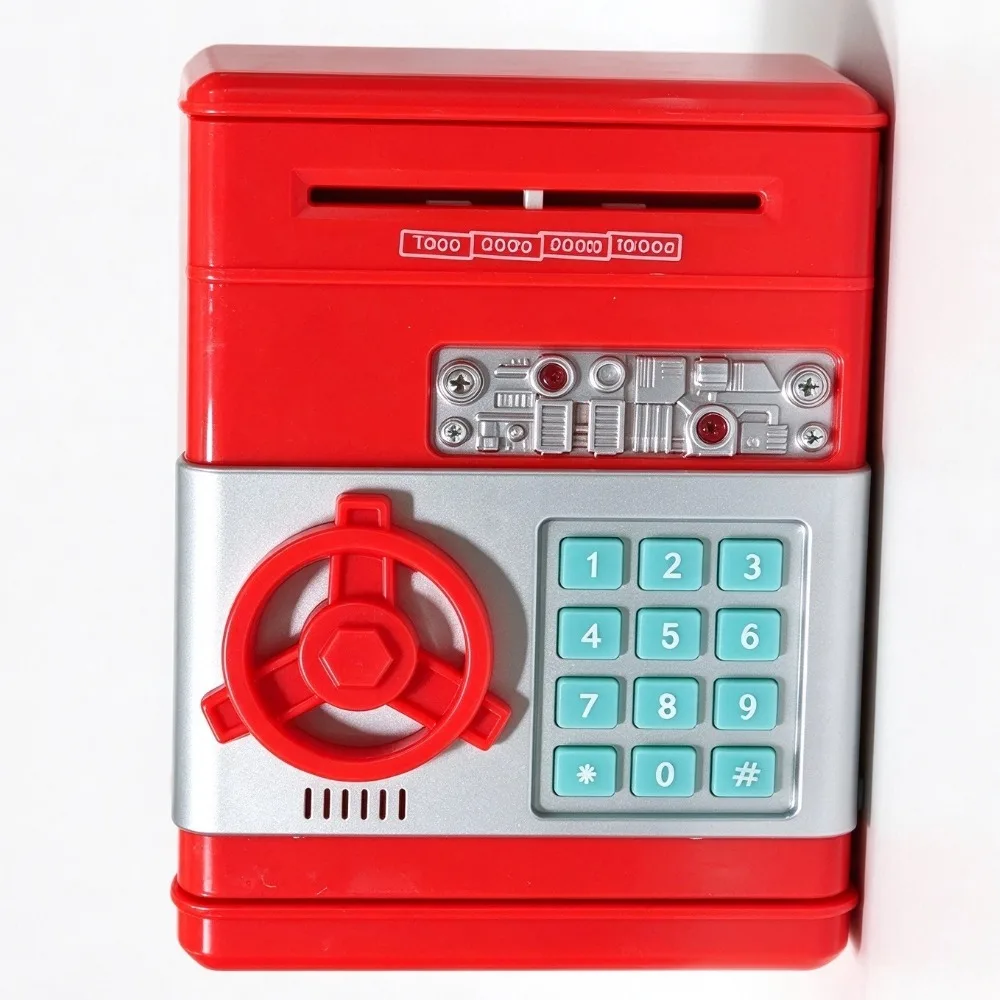 Elektronisches Sparschwein, automatischer Mini-Safe, Münzen, Bargeldsparend, Spardose, Passwort, Zähler, Code, Schlüsselschloss, Münzbank, Geldautomaten, Kindergeschenk – Detail 3