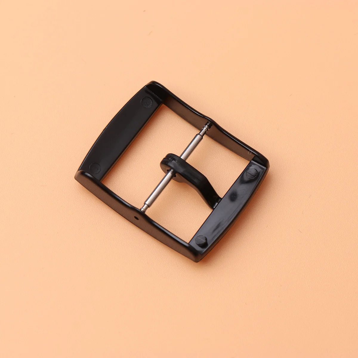 

4Pcs Black Plastic Watch Band Buckle Replacement Durable Clasp Accessories Silicone Electronic Watch Buckle