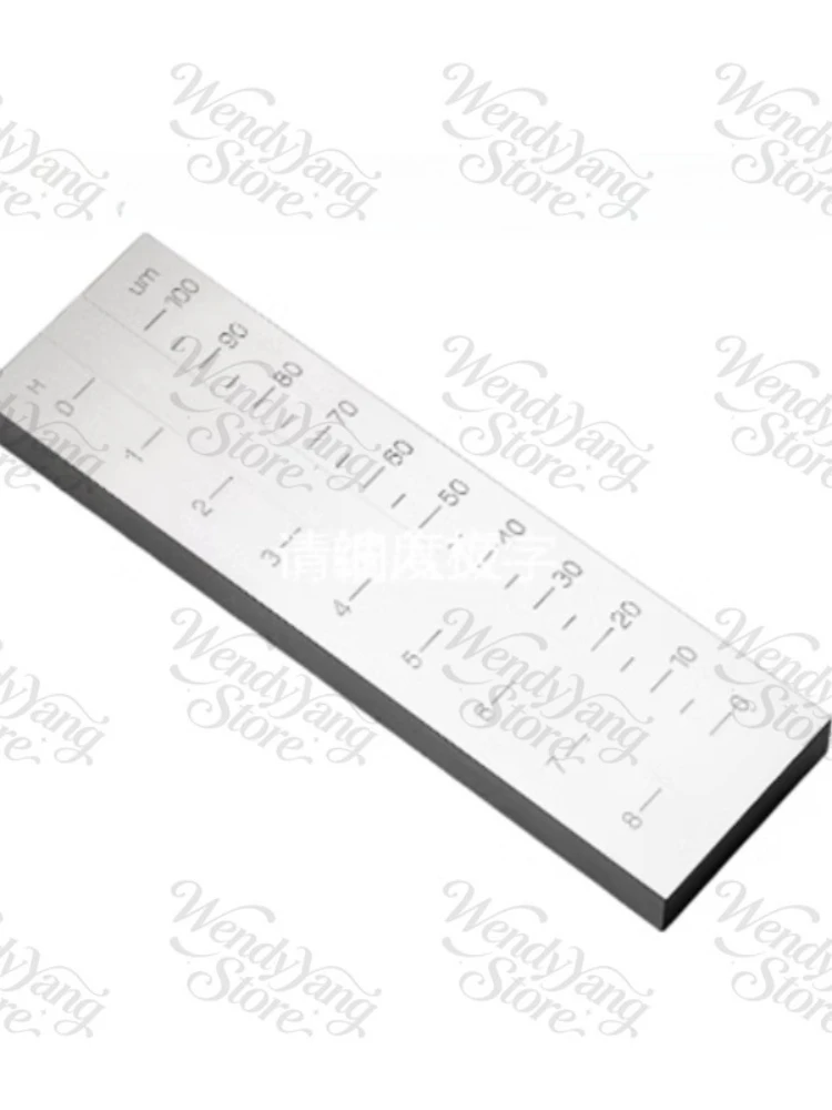 Grindometer Single-Channel Grind Fineness Gauge Gage Stainless Steel Hegman Gauge 0-100μm 0-8 Hegman