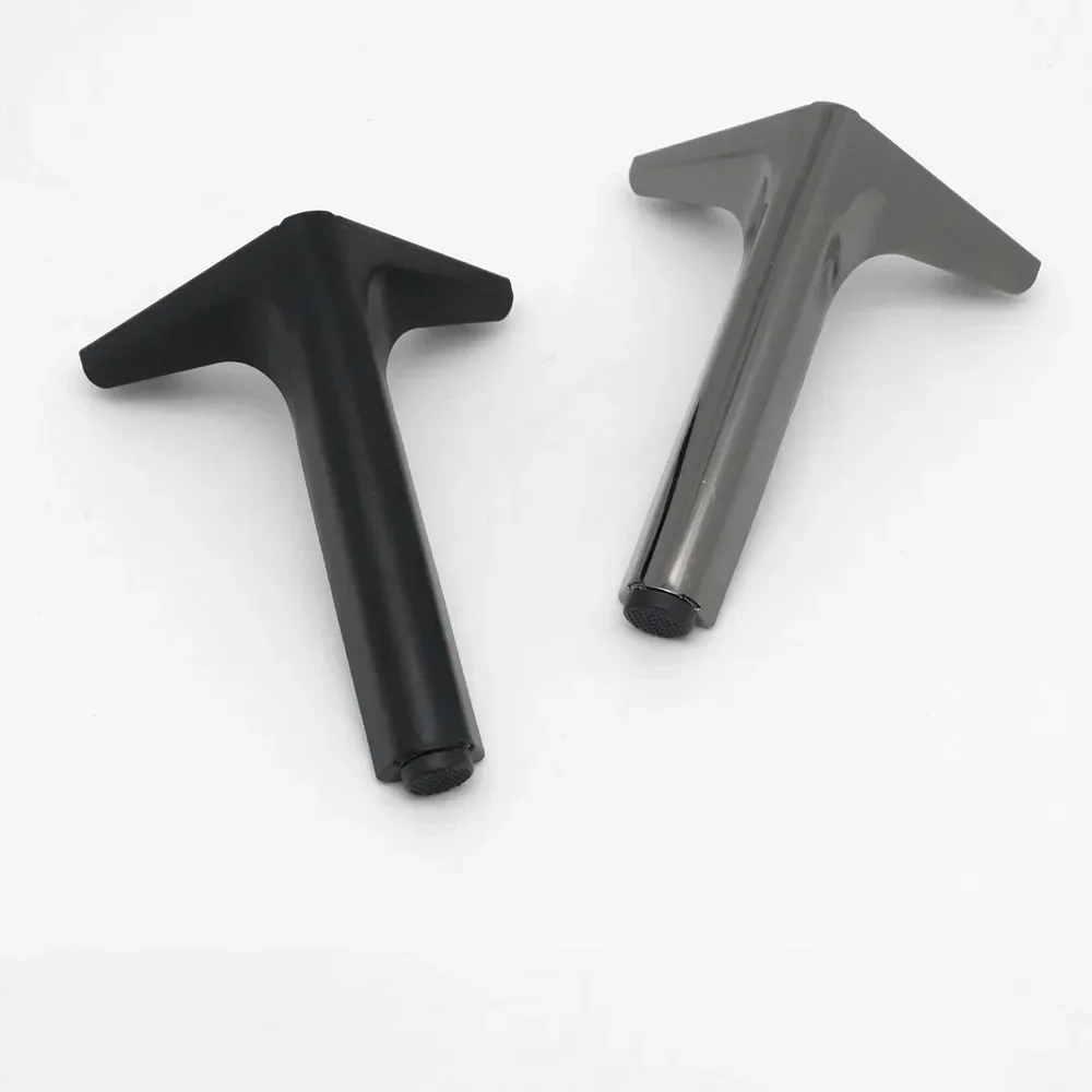 4Pcs Metal Foot Cabinet Bedside Table Slanted Leg Three-pronged Right-angle Furniture Legs Coffee Table Support Leg