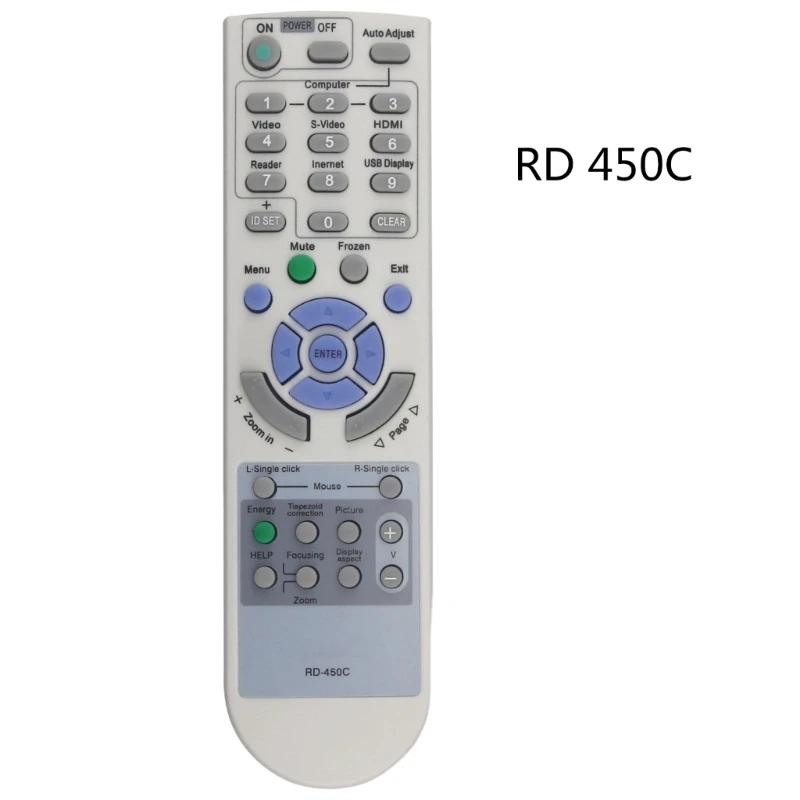 Reemplazo de Control remoto para proyector Nec, Rd-450c de larga distancia, envío directo