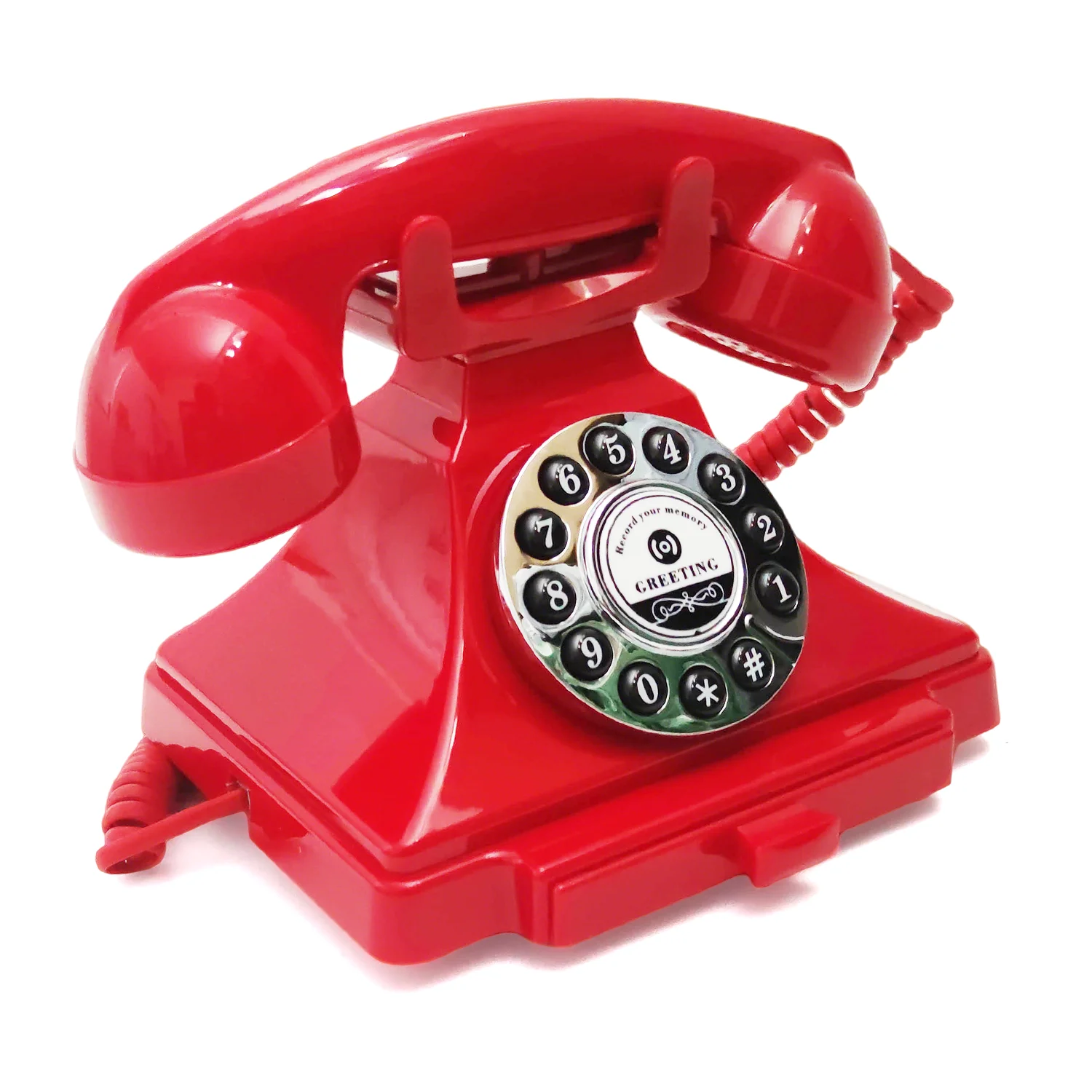 Bruiloft Telefoon Audio Retro Gastenboek Roterende Stijl Antieke Telefoonopname Gastenboek Bericht Voice Recorder Voor Bruiloftsfeest