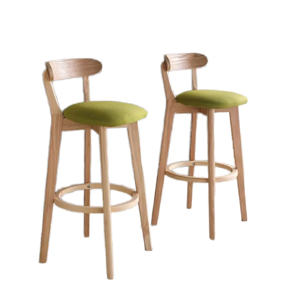 #Cheap Solid Wood Modern Bar Counter Stool for Outdoor & Hotel Use Durable & Eco-Friendly Commercial Furniture