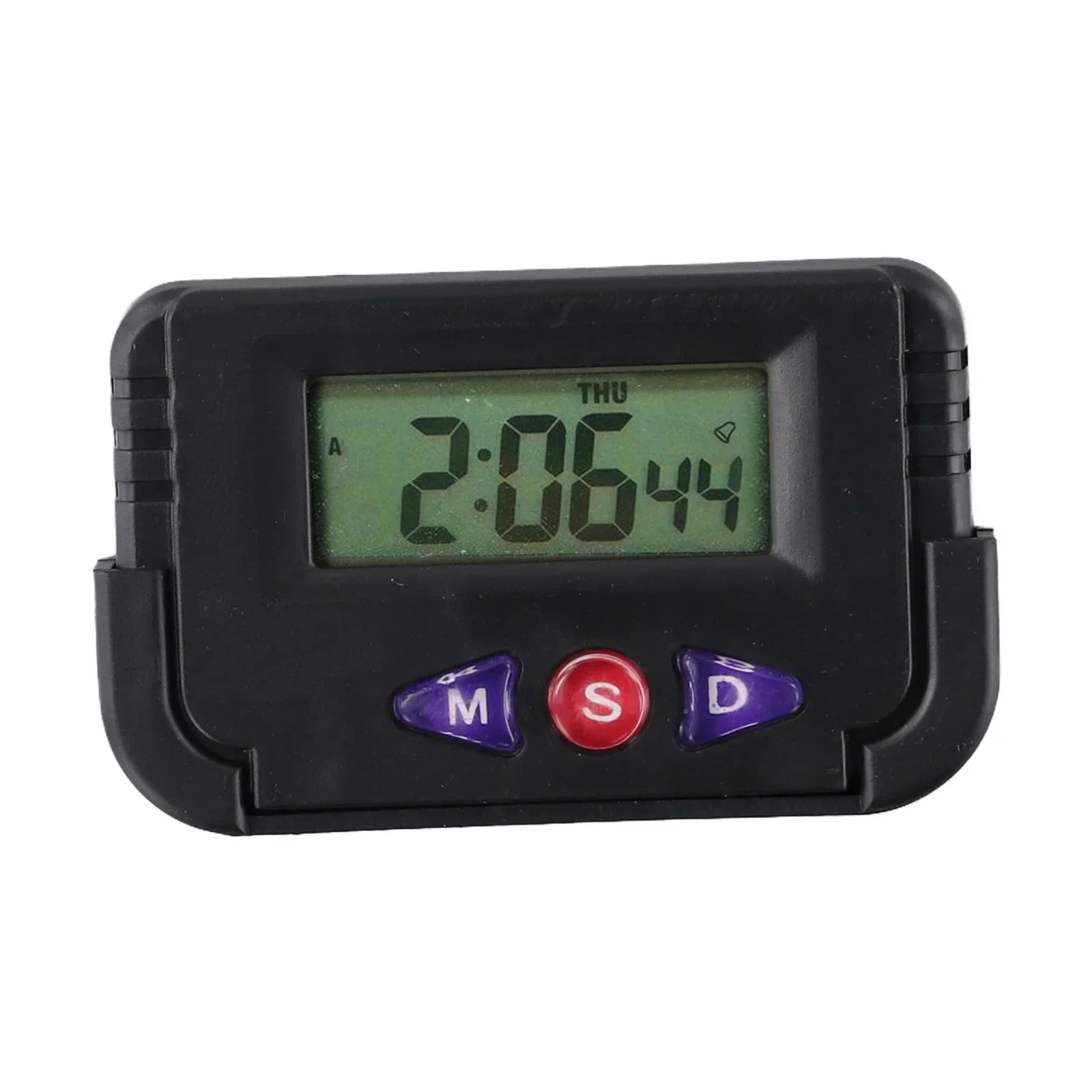 Table Clock Alarm Clock Car Clocks Compact ABS Plastic Black Durable Reliable Stop Watch Date And Timer Function