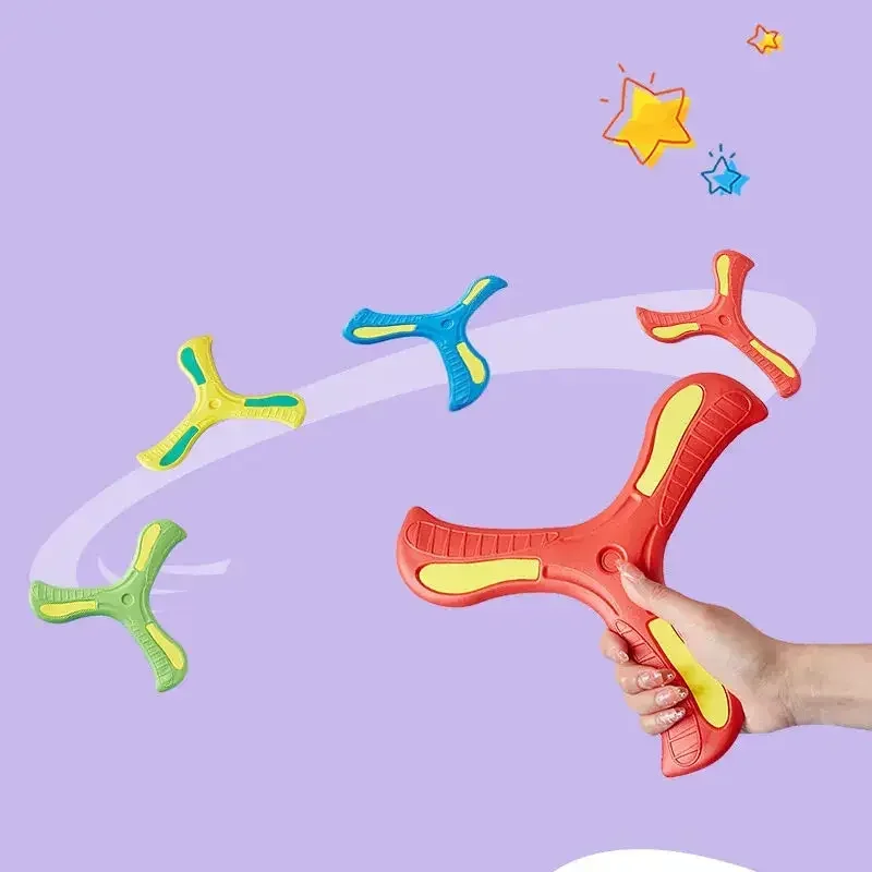 Boomerang Toy Three-leaf Cross Outdoor Flying Disc Games Adult-kids Interactive Sports Toys for Children Decompression Gift