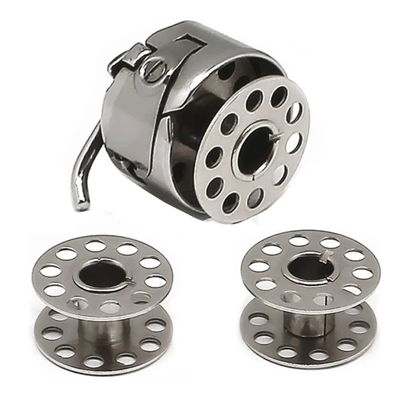 Bobbin Case and Metal Bobbins for for Brother Janome Singer Household Sewing Machine Sewing Accessories Tools