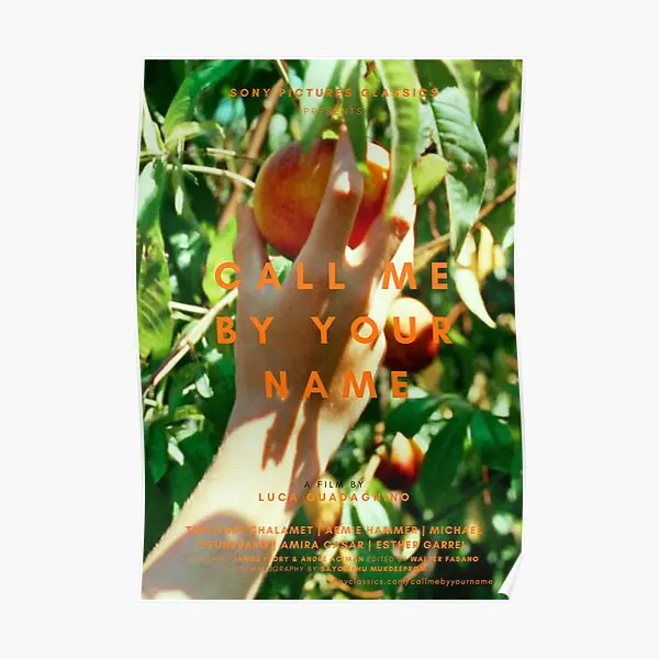 اتصل بي باسمك الخوخ المشارك المشارك خمر ديكور المنزل طباعة الحديثة صورة غرفة ديكور جدارية اللوحة الفن لا الإطار