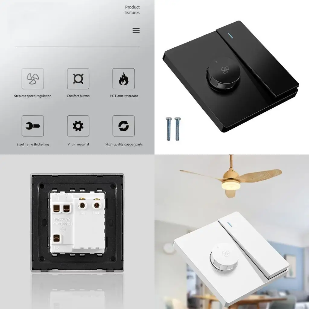 F92F Ceiling Fan Universal Electric Fan Governor Controller Top Fan Speed Regulation