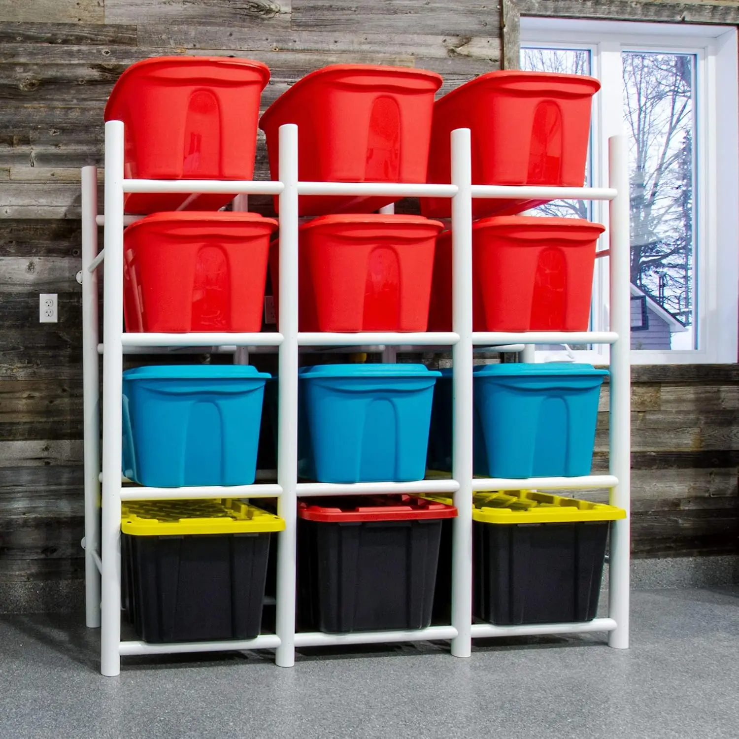 Bin Warehouse Rack - 12 Totes