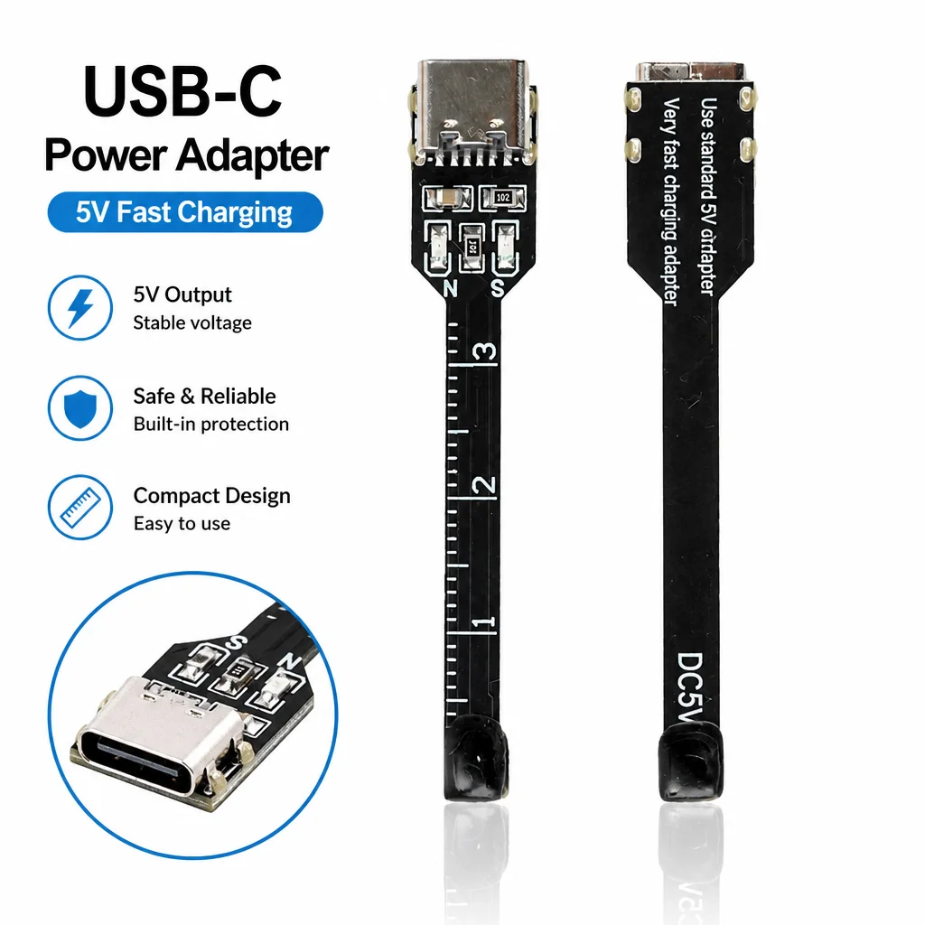 DC 5V Hall Magnetic Pole Detector Circuit Board High Precision Weak Magnetic Field Test Tool LED Indication N/S Polarity Checker