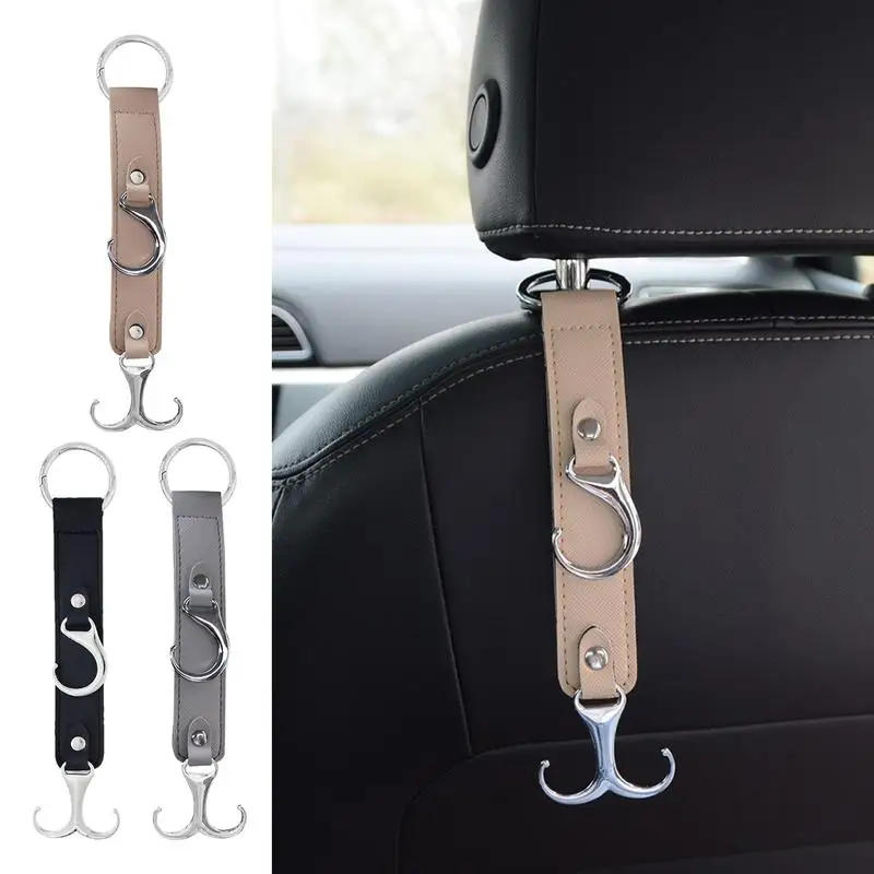 

Car Headrest Hooks Auto Back Seat Organizer Hanger Auto Seat Purse Hook Multi-purpose Car Sticky Hooks For car Seat Back
