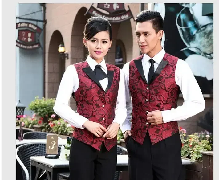 2026 KTV Kellnerweste Nachtclub Arbeitsuniform Kellneruniform