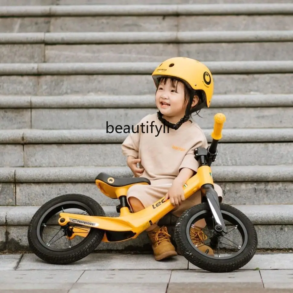 Voiture d'équilibre haut de gamme pour enfants, Le Truck, 3 à 6 ans, bébé débutant, scooter, peut s'asseoir et rouler sans pédales