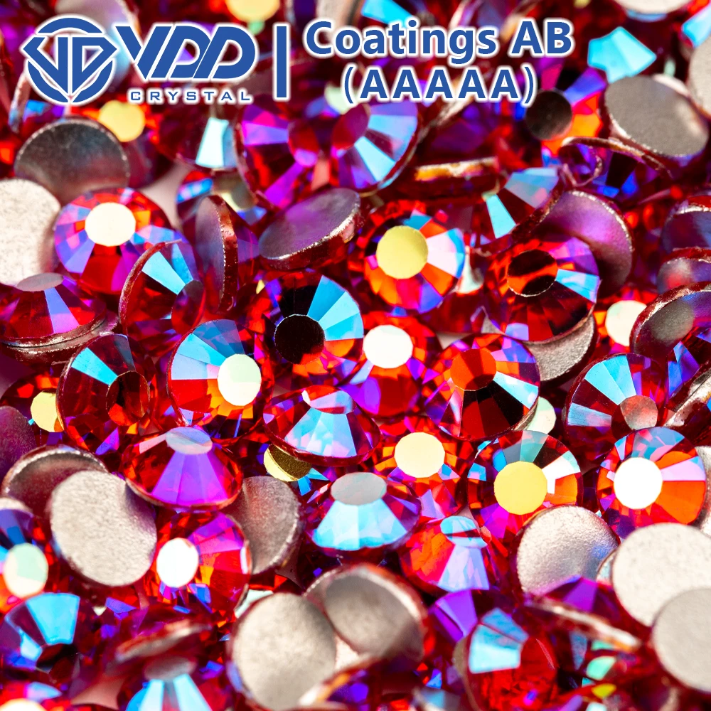 Vdd SS4-SS30 aaaaa 072 siam ab strass de vidro cristais glitter strass pedras traseiras planas para decorações de arte de unhas acessórios