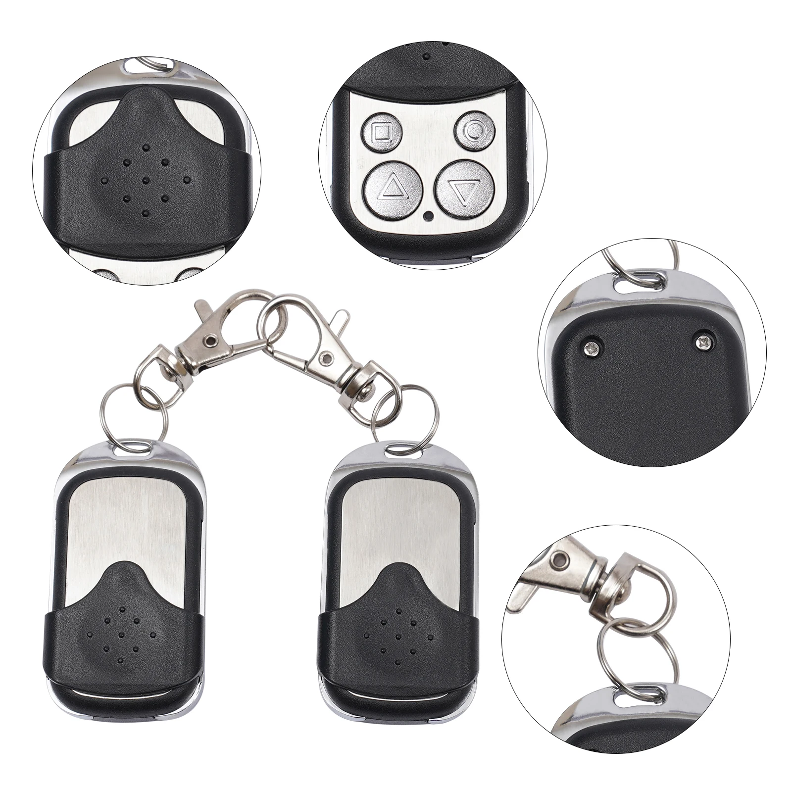 2-pack 433MHz Wireless Remote Controls for Automatic Sliding Gate Opener Electric Rolling Gate Motor Remote Control