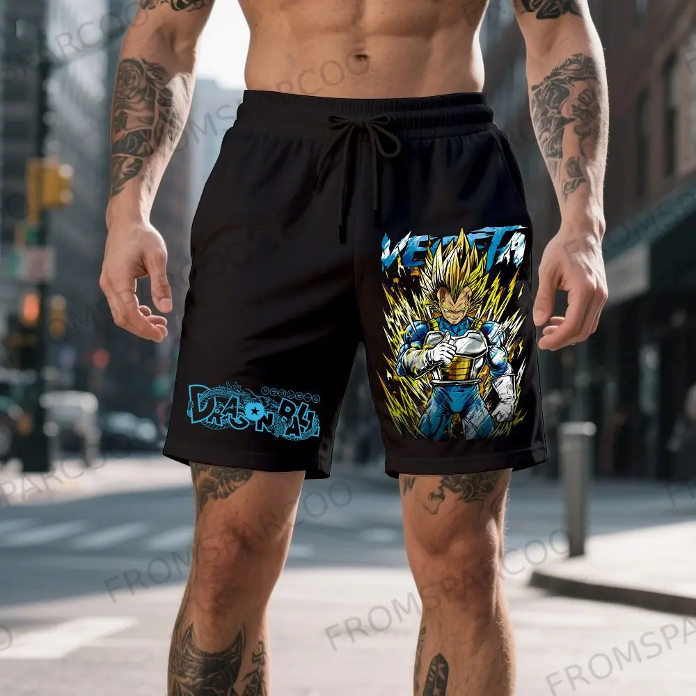 Bandai One Piece Luffy bedruckte Baumwollshorts für Männer und Frauen, lockere, schweißabsorbierende und atmungsaktive Sommersportshorts