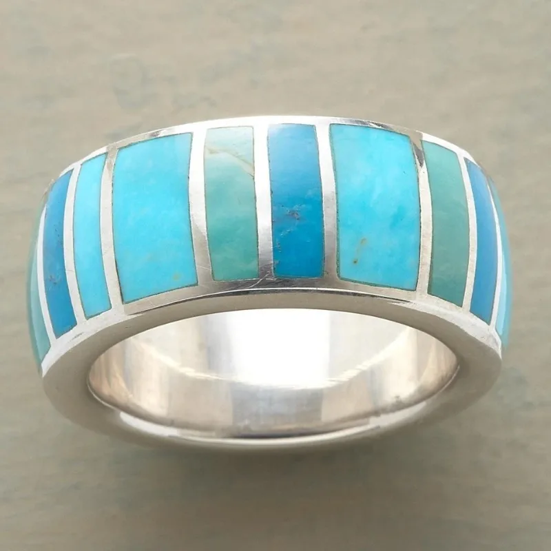 Vintage-Ring aus silberfarbenem Metall mit handgeschnitzter Emaille für Damen, geometrischer Schmuck für den täglichen Gebrauch und Partys