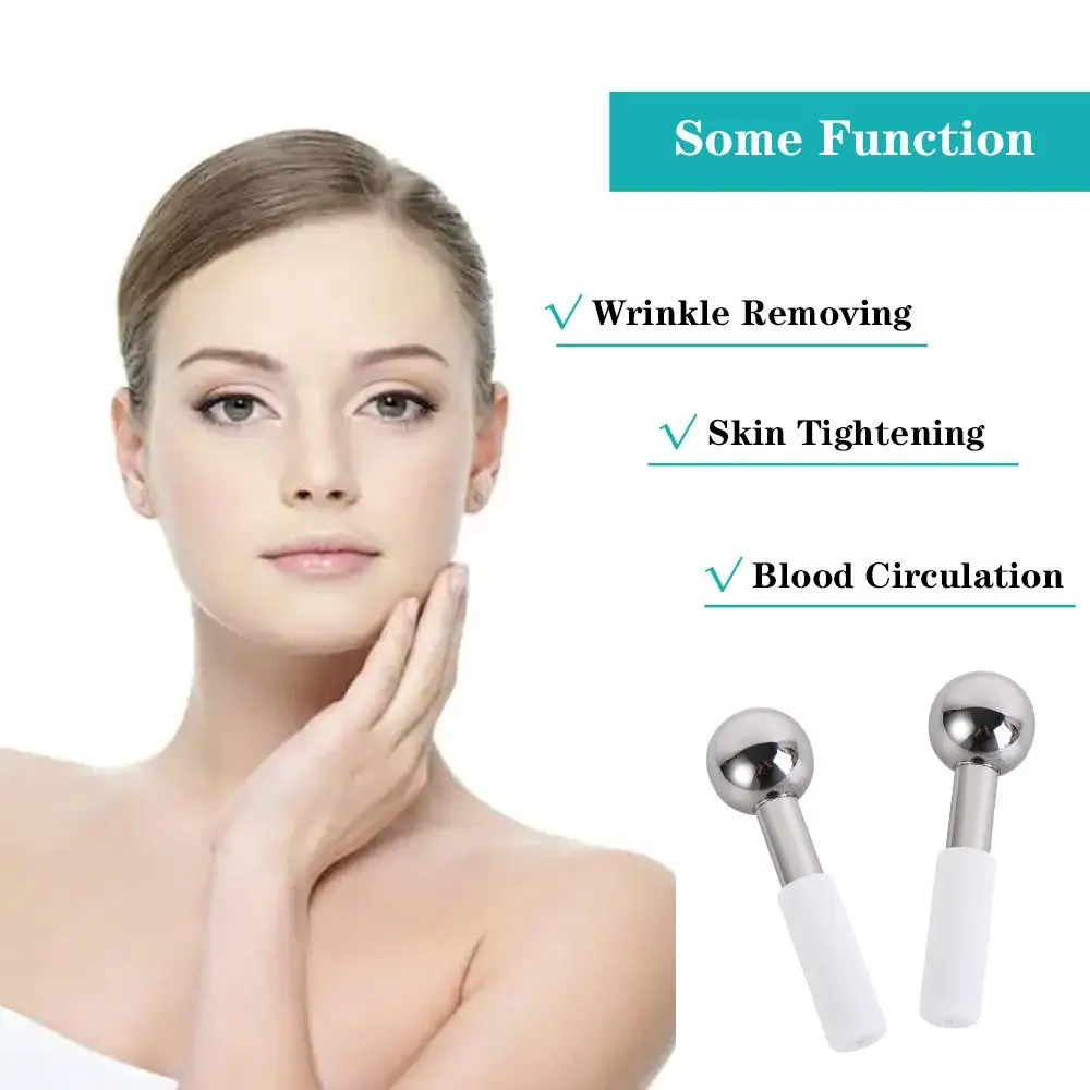

Stainless Steel Ice Wave Beauty Massage Stick Face Massage Educe Swelling Facial Ice Globes Beauty Instrument Narrow Pores