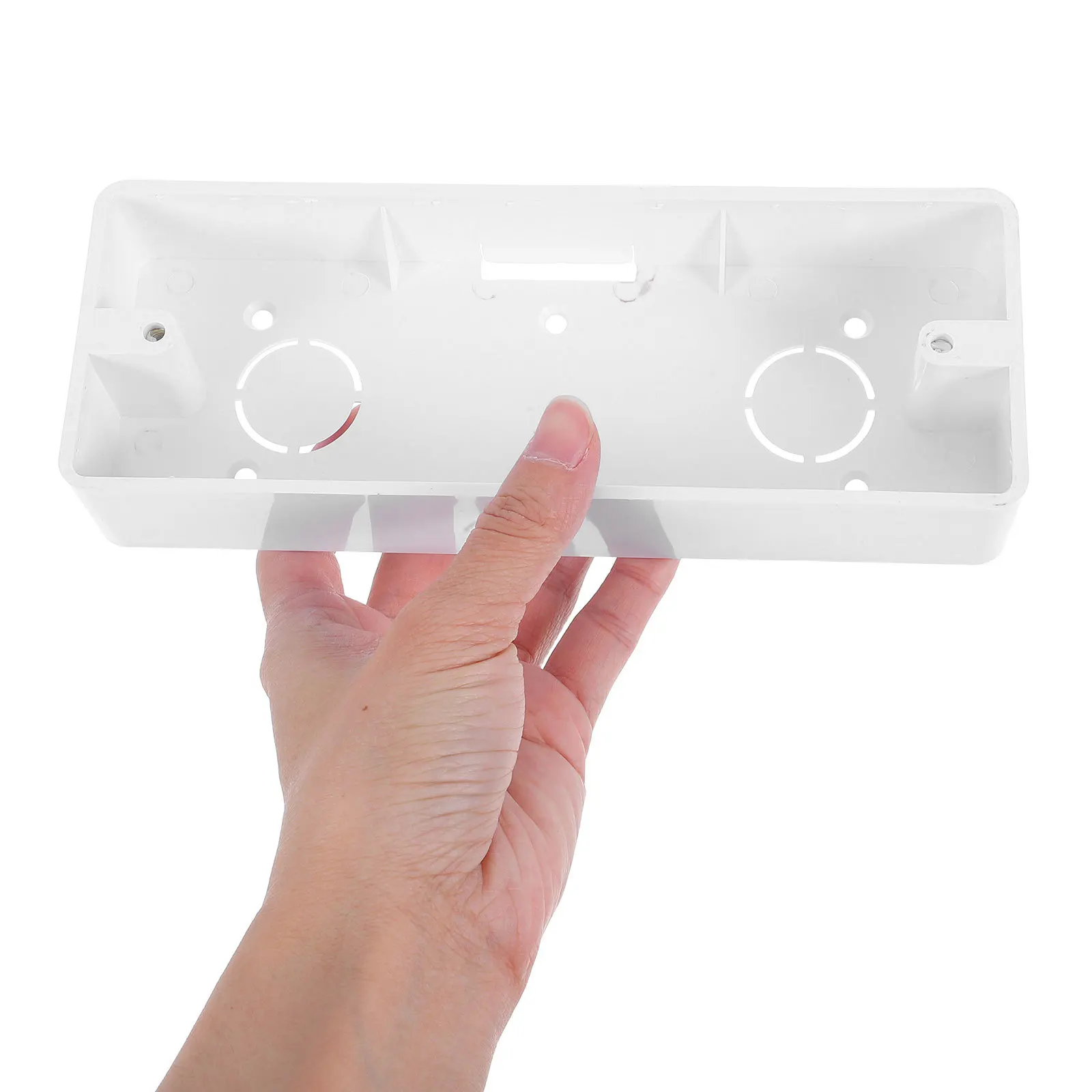 

4pcs Surface Mount Electrical Outlet Box Pvc Wall Socket Base Case For Outdoor Switches Junction Box Flush Mount Terminal Boxes