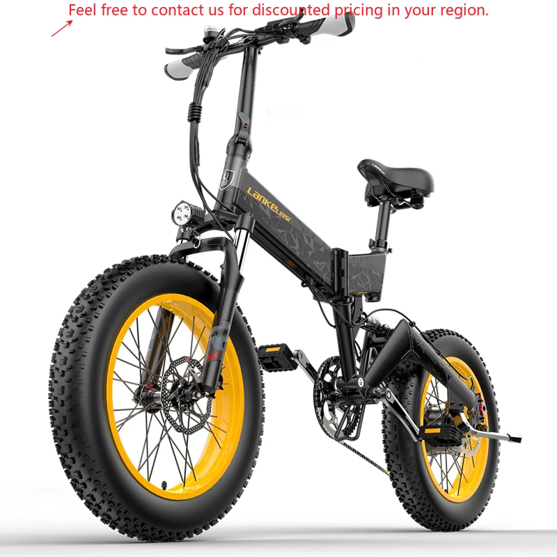 

HEZZO EU US UK WAREHOUSE 1000w Electric Bicycle Snow Bike 48v 14.5ah Lithium Battery 20 Inch Fat Tire Electric Folding Bike