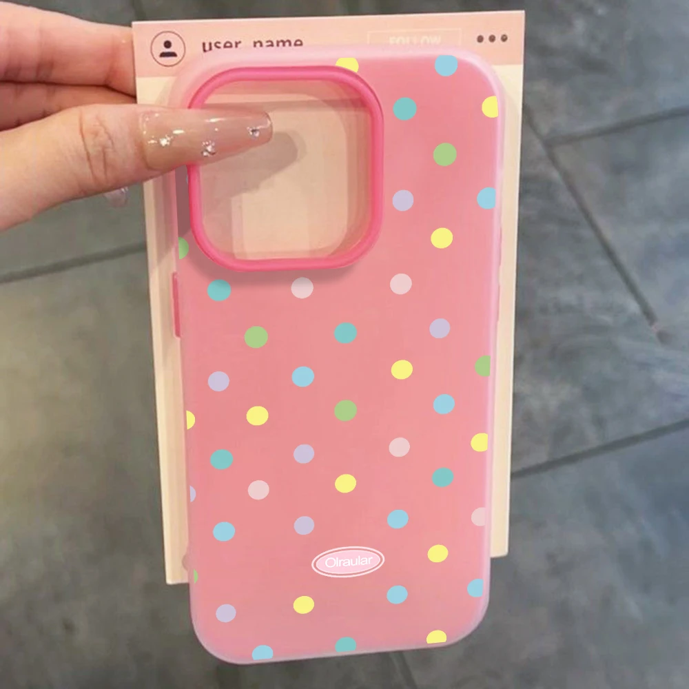 Einfache blaue Polka-Dots-Hülle für Samsung Galaxy S21 S26 S25 S24 S23 S22 Ultra Plus FE, Hülle für A37 A36 A54 A55 A56 Drop Funda – Detail 4