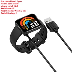Przewód ładowarki do Xiaomi Mi Band 7 Pro kabel do zegarka Redmi 2 Xiaomi Poco zegarek Redmi zegarek 3 USB ładowarka Adapter