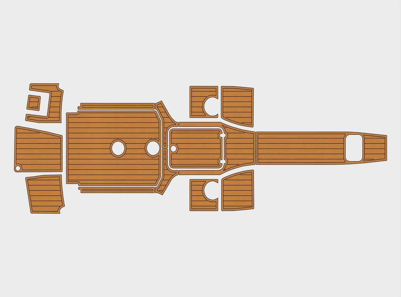 

2013 Scout 245 Dorado 1/4 "6 мм Eva Faux Teak Deck Серфинг Лодка Рыбацкая Лодка Мотоцикл Hurts Crapet Нескользящий коврик Морской пол