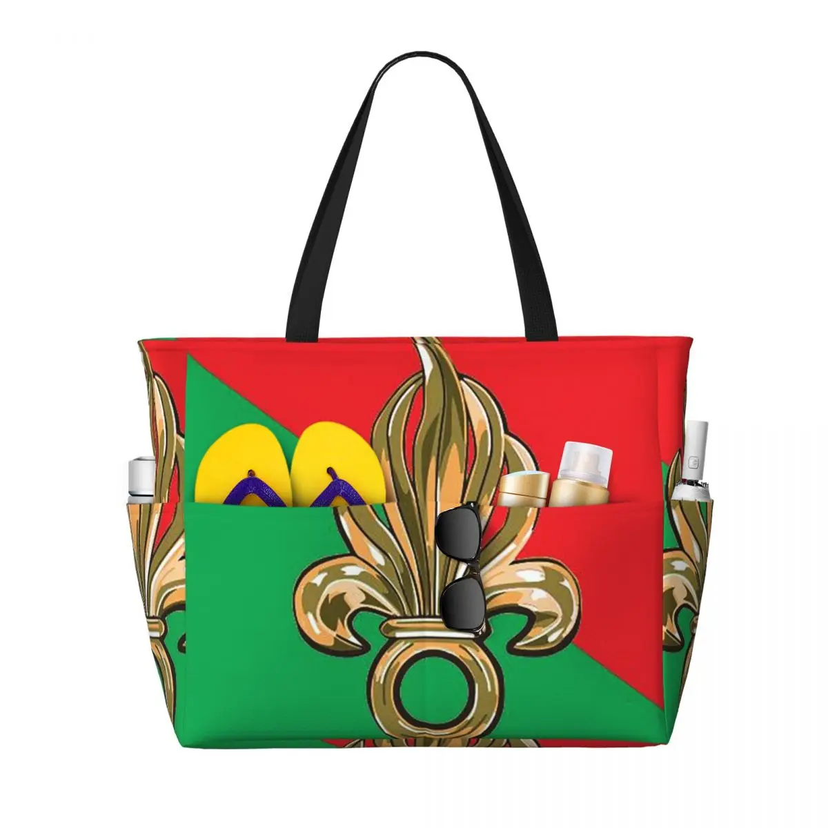 French Foreign Legion Beach Tote Bag Sport Gym Yoga Duffle Large Tote Bag Women Travel Bag Fitness bag