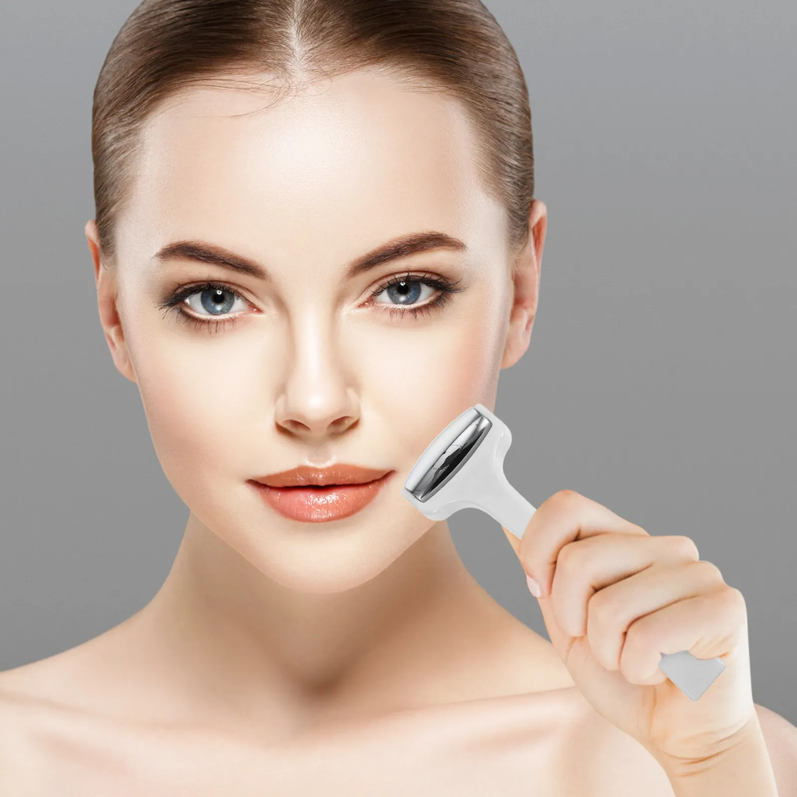 

3D-массажер для лица с гладкой поверхностью, идеально подходит для расслабления мышц, портативный ручной бьюти-роллер для женщин