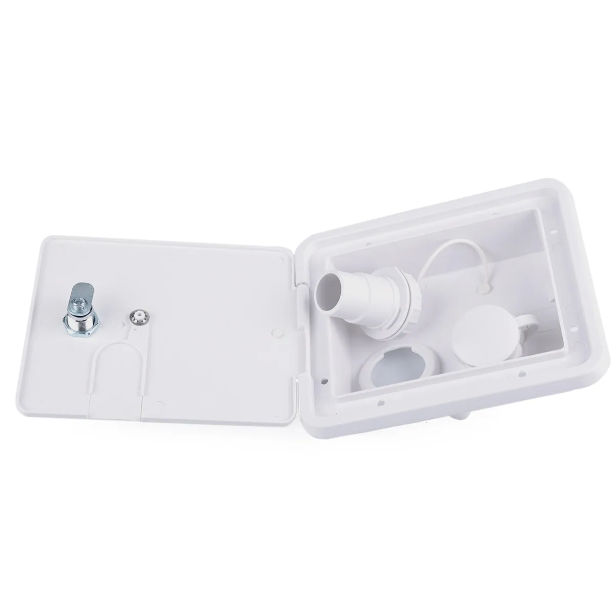 White Universal Gravity Water Hatch Intake Fill Dish Lock Keys Rv Trailer Camper Motorhome Caravan Accessories Integrated Water