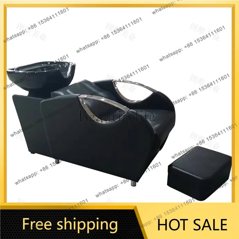 Factory Direct Sales Semi-reclining Barber Shop Special European Punch Bed Barber Shop Flush Bed