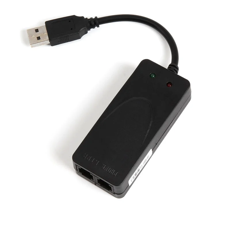 USB Fax Modem Dual Port USB2.0 56K V.92 V.90 External Modem Driver For Win 7 8 10 XP Receive Send Fax On Computer-A55K
