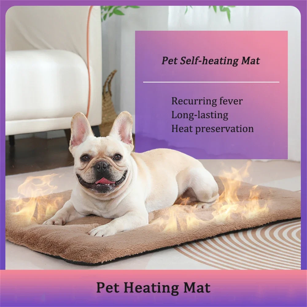 

Pet Blanket Self-heating Mat Puppy Pad Warm Cushion Mat For Cats Dogs Thickening Nest Pet Heating Mat Heat Reflecting Core Pad