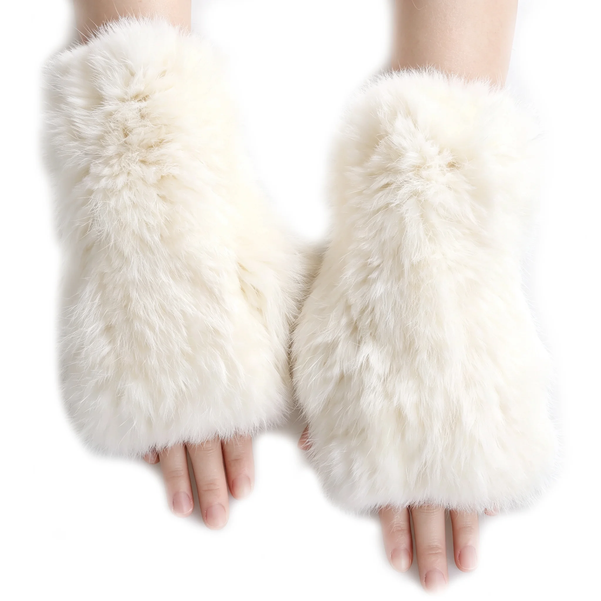 boonjovia-women's-winter-genuine-fur-gloves-rabbit-fur-knitted-fingerless-mittens
