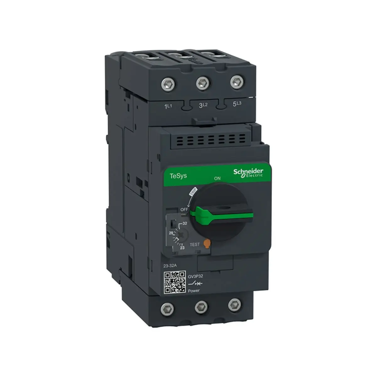 

Motor circuit breaker, GV3, 3P, 23-32 A, thermal magnetic, EverLink terminals GV3P32 GV3-P32