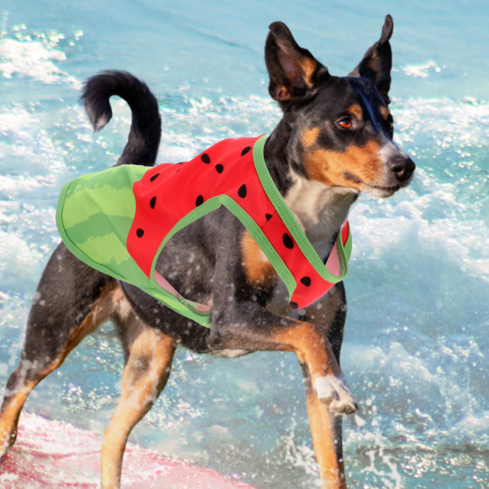 

Pet Watermelon Cooling Clothes Dog Vest Summer for Dogs Puppy Outfits Ice Shirts