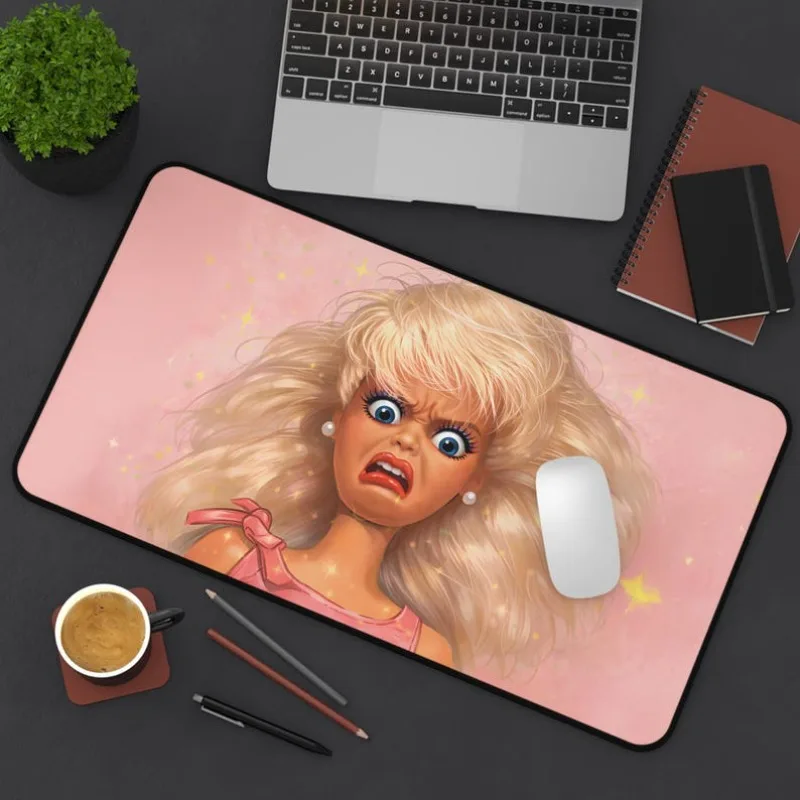 

Disgusting doll-face desktop Mouse pad popular internet meme cartoon elements large game table mat keyboard deskmat PC accessory