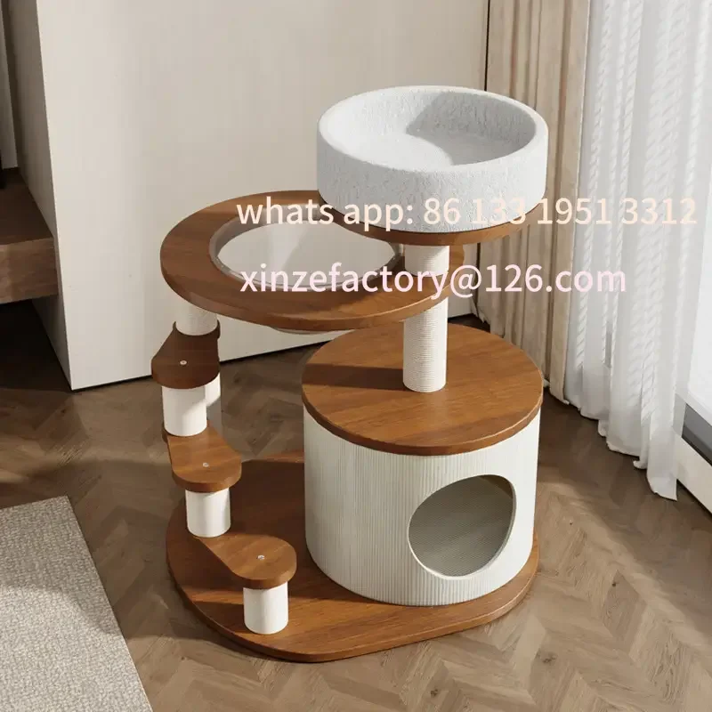 

For short-footed cats! Climbing frame cat litter cat bucket integrated short-legged kitten household small apartment does not oc