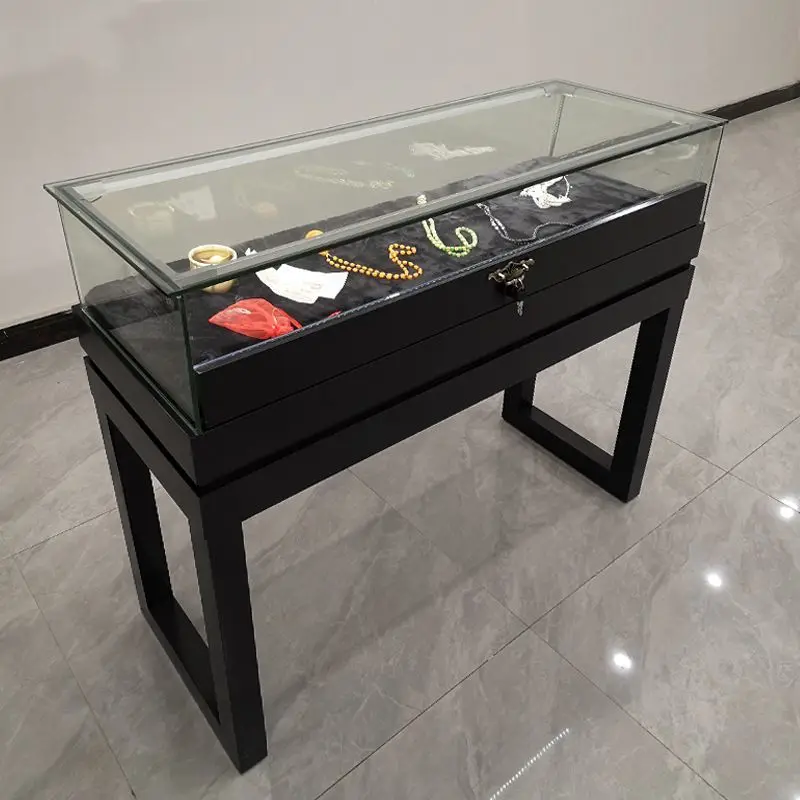 Simple Jewelry Showcase Cabinet Accessories Jade Emerald Watch Bracelet Show Exhibition Hall Museum Cabinet