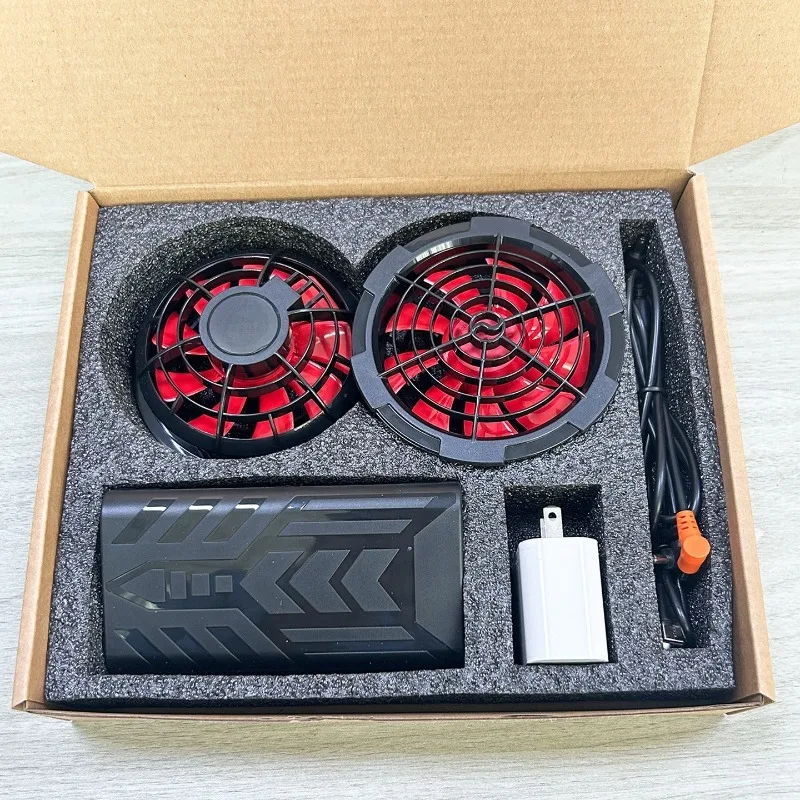 2026 New Mecha AC Clothing Fan Kit 12V 24V 30V 36V Power Battery Set Brushless Fan Cooling Vest Parts