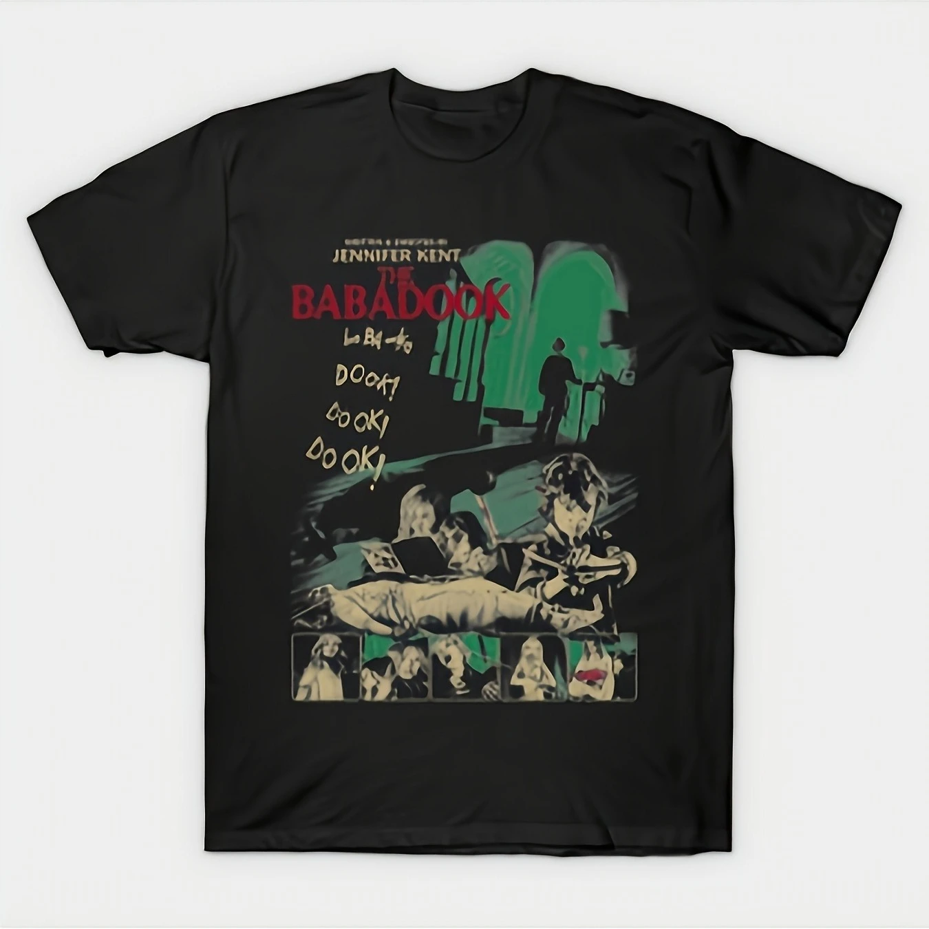 Men's' Evil Spirit Invasion 'psychological horror pattern T-shirt retro movie print loose round neck street style T-shirt