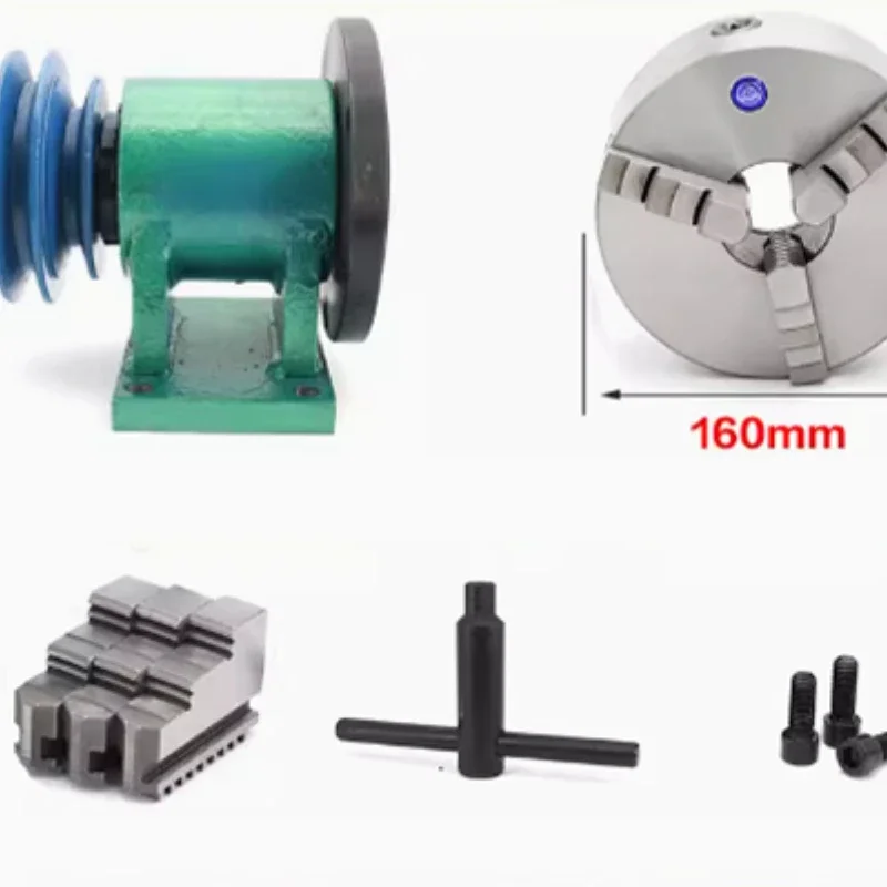 

Самодельный токарный шпиндель, деревообрабатывающий металлический сборочный станок, 160 мм, 3-кулачковый патрон